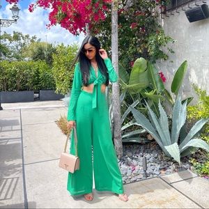 Green 2 Piece Pant Set